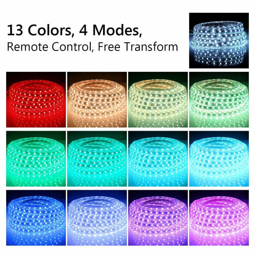 Λωρίδες LEDΦώτα Δωματίου LED RGB 20-50ft50φωτα με ταινία LED που αλλάζουν χρώμα 2