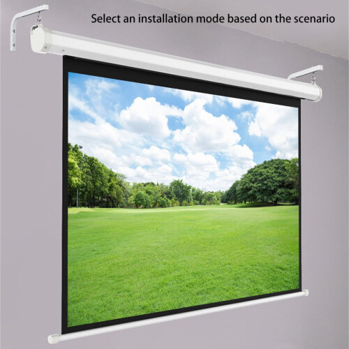 Adjustable Projector Screen Ceiling Mount L Brackets, Universal Projector Holder for Home Theaters Cinema Screen 1