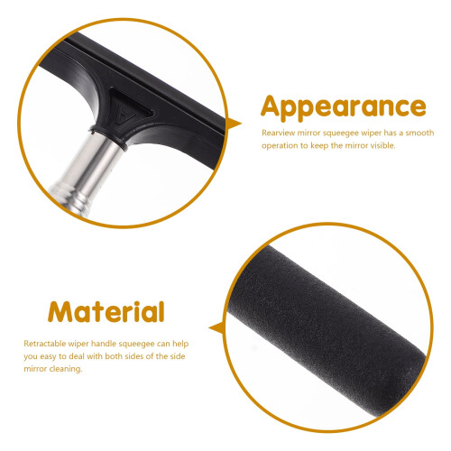 unbranded 2 Pcs Mirror Squeegee Window Car Wipes Mini for Windows Wiper 2