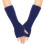 Women's Wool Half-Finger Gloves Navy One Size 4