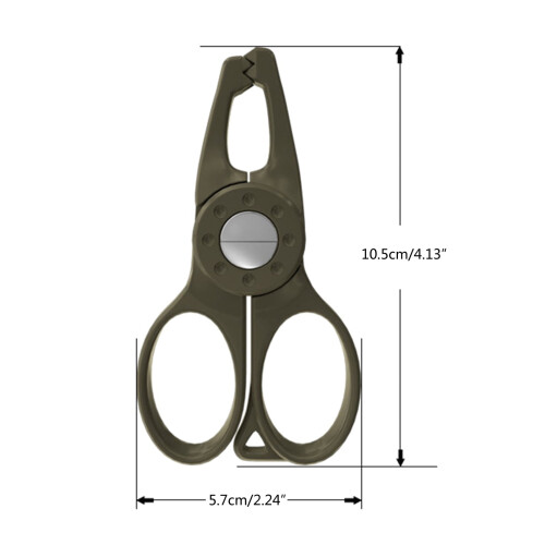 Alicate de pesca leve e fácil de usar, com pinça para segurar o lábio do peixe. 2