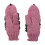 Gestrickte Igelhandschuhe für Mädchen – Rosa, Einheitsgröße 3
