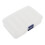 Caja rectangular de plástico blanco para guardar hojas de sierra 2