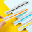2pc 15cm Metal Straight Ruler Slip Resistant Design Portable Size For Technical Drafting Classroom Projects Home Office 2