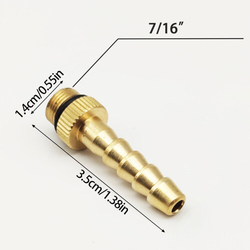 Lightweight Gate Connector, Copper Tube Adapter for Backpacking Stove Cylinder Conversion Tool 2