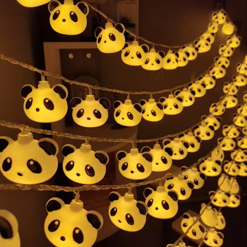 Creative Panda String Lights Design Retractable Home Decor Lamp 1
