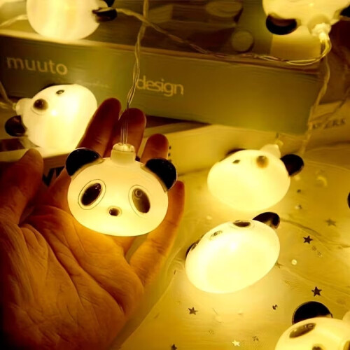 Creative Panda String Lights Design Retractable Home Decor Lamp 2