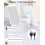 Τσάντα μακιγιάζ LED για γυναίκες, αδιάβροχη θήκη ταξιδιού με καθρέφτη 3 χρωμάτων 5