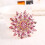 Broche fleur élégante – Acrylique et alliage, 6,8 cm 5