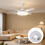 Module d'éclairage LED en aluminium pour ventilateur de plafond, 120 V, à intensité variable 7