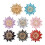 Broche fleur élégante – Acrylique et alliage, 6,8 cm 4