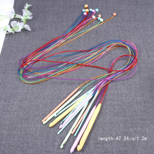 12Pcs Professional Crochet Tools Assorted Color for Handicraft Enthusiasts Craft Projects 1