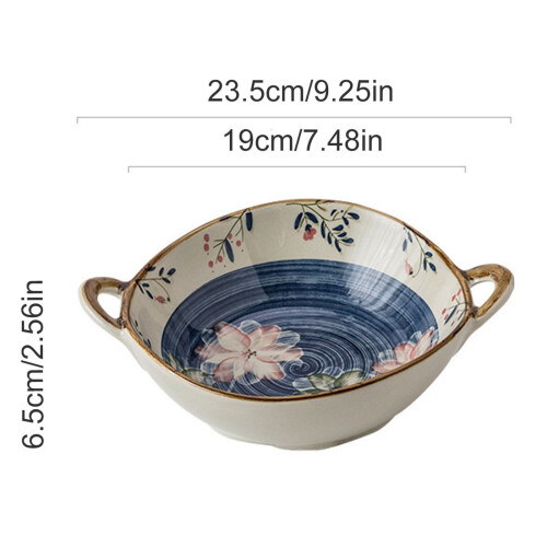 Keramická polévková mísa se dvěma uchy, 22 oz 1