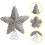 1Pc Silver Christmas Tree Topper Star Ornament Foam Iron 8