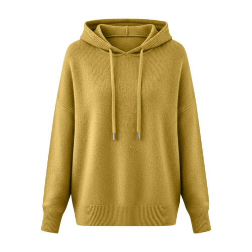 Damen-Langarmpullover mit Kapuze für Herbst und Winter 2