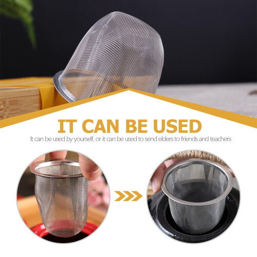 4Pcs Stainless Steel Tea Filter Mesh Insert for Tea Pot Accessories in Silver 1