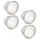 4Pcs Stainless Steel Tea Filter Mesh Insert for Tea Pot Accessories in Silver 3