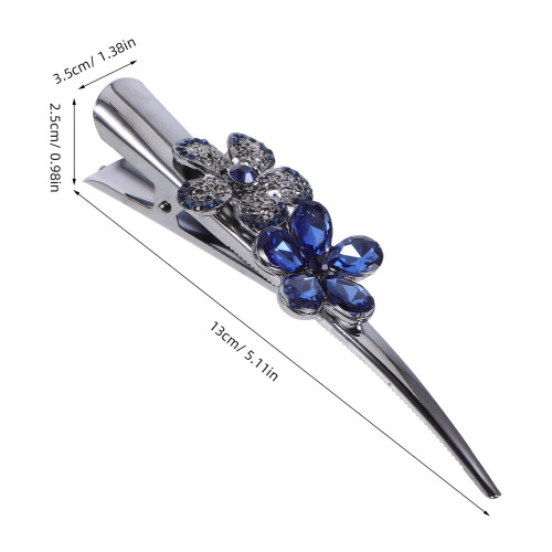 Fermagli per capelli da donna in lega, due pezzi, con strass. 1