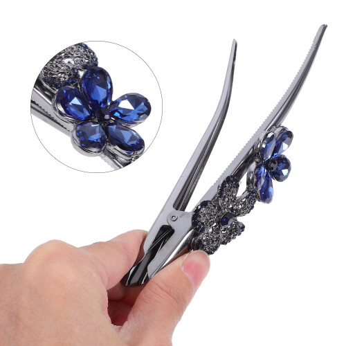 Fermagli per capelli da donna in lega, due pezzi, con strass. 2