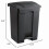 Plastic trash can with foot pedal 23 gallon black 6
