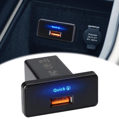 Car Charger Fast Charging PD Type C/USB RV USB Outlet Adapter Car Charge 1