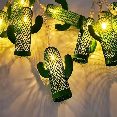 IJzeren Cactus Lichtslinger LED Binnen Decoratief 1 stuk 1