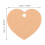 Brown heart paper tags with string, 1 set 2