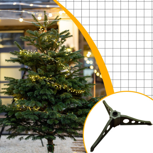 A Plastic Christmas Tree Stand With Base Accessory For Artificial Trees With Durable Construction For Stability 1