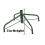 24in Green Metal Tree Base Stands, Artificial Christmas Trees Folding Legs 6
