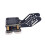 Κλειδί CW Morse Mini Morse Code Paddle Key Καλώδιο 3,5 χιλιοστών Μεταλλική φορητή βάση για λάτρεις 3