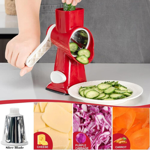 Rotary cheese grinder, multi-purpose stainless steel cheese chopper 1