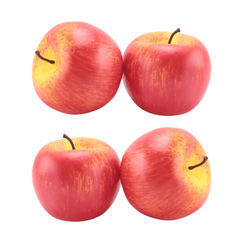 WQNZMADO 4 Large Artificial Red Apples-Decorative Fruit 1