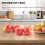 WQNZMADO 4 Large Artificial Red Apples-Decorative Fruit 4