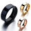 Men's Wedding Band Brushed Matte Black Titanium 6mm 4