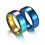 Men's Wedding Band Brushed Matte Black Titanium 6mm 5