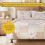 Manta Acolchoada Blush Bloom - 127 cm x 152 cm: Colcha Floral de Algodão em Tons de Rosa e Blush, Colcha de Colo em Patchwork com Rosas 8