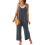 Mawalde Dame Casual Jumpsuits Blå-Grå L 2
