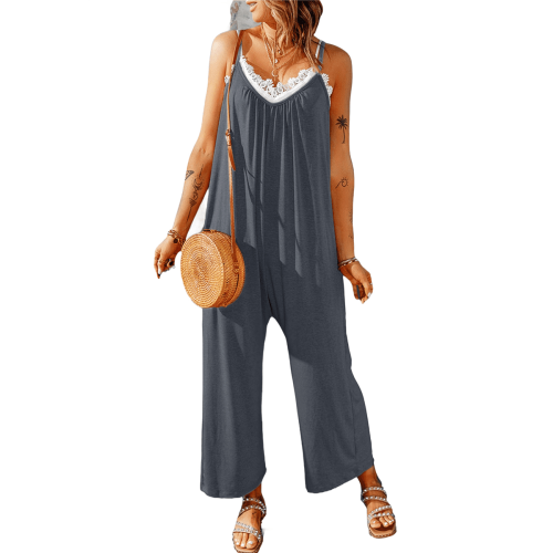 Mawalde Dame Casual Jumpsuits Blå-Grå L 1