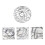 Hollow Ball Pendant Light Shade Silver Iron 1 Piece 8