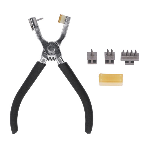 French Angled Chisel Punch Pliers Stainless Steel Leather Hole Punch Tool 1
