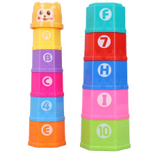 Creative Toddler Stacking Cup Set Educational Baby Toy For Shape Recognition Number Learning Promotes Fine Motor Skills Versatile Play At Home Or