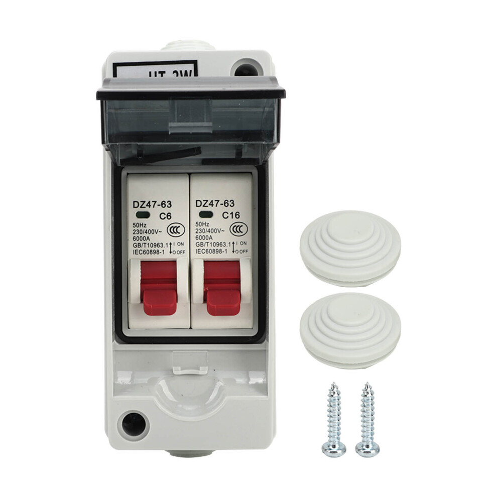 Flame Retardant Plastic Distribution Box Outdoor Ip65waterproof C Type Circuit Breaker Transparent Cover Easy Installation Stable Structure Impact 9014198229281