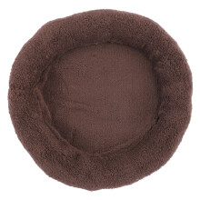 Cozy Center Pet Bed With Washer Dryer Friendly Fabric, Faux Fur Calming Cushion For Cats Dogs Anti Slip Base Machine Washable Plush Mat, Self Warming
