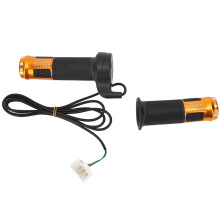 Indicatore di tensione della batteria, manopola dell'acceleratore per e-bike, manopola universale con display di tensione, design con impugnatura