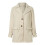Women's Long Sleeve Classic Draped Open Front Lightweight Blazer Beige, M 6