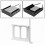 2.5" SSD Mounting Bracket Easy Installation Hard Drive Holder Solid State Drives White 8