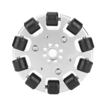 Industrial Robot Parts Omni Wheel360Degree Rotation Flexible Omni Directional Wheel Excellent Load Stability Anti Slipping Aluminum Alloy