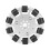 Βιομηχανικά ρομπότ μερών Omni Wheel360Degree περιστροφής εύκαμπτο Omni κατευθυντικό κράμα 1