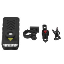 Aluminum Alloy Shell Bike Light with Super Bright LED, Waterproof USB Rechargeable Bicycle Headlight Emergency Flashlight Long Runtime Adjustable