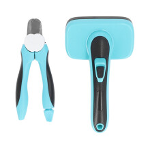Rotatable Slicker Brush for Pet Grooming, Shedding Grooming Tools with Ergonomically Designed Handles, Pet Massage Brush for Improved Coat Health